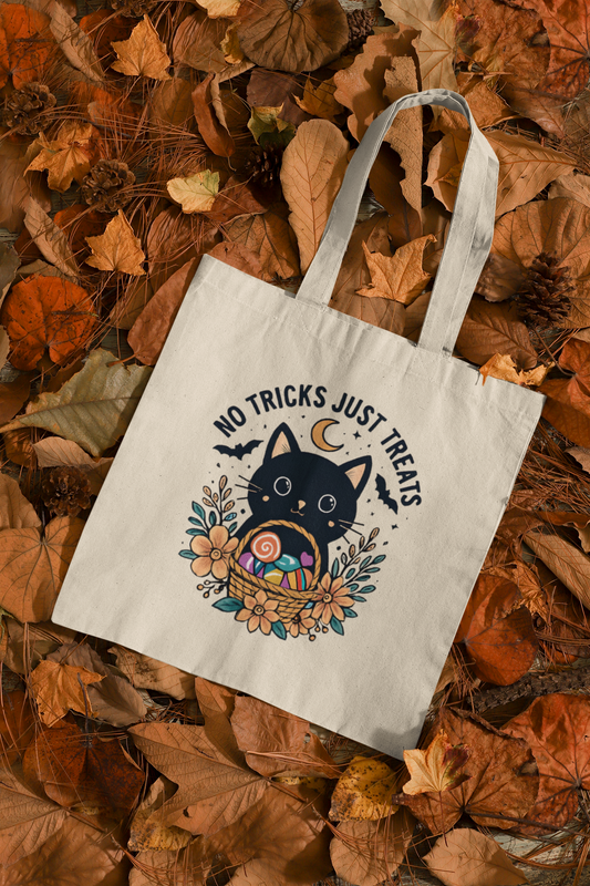 Cat "No Tricks Just Treats" Bag