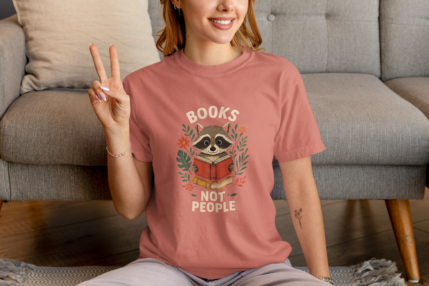 "Books Not People" Women's T-Shirt