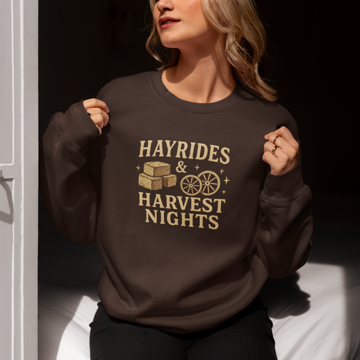 Hayrides & Harvest Nights Women's Crewneck