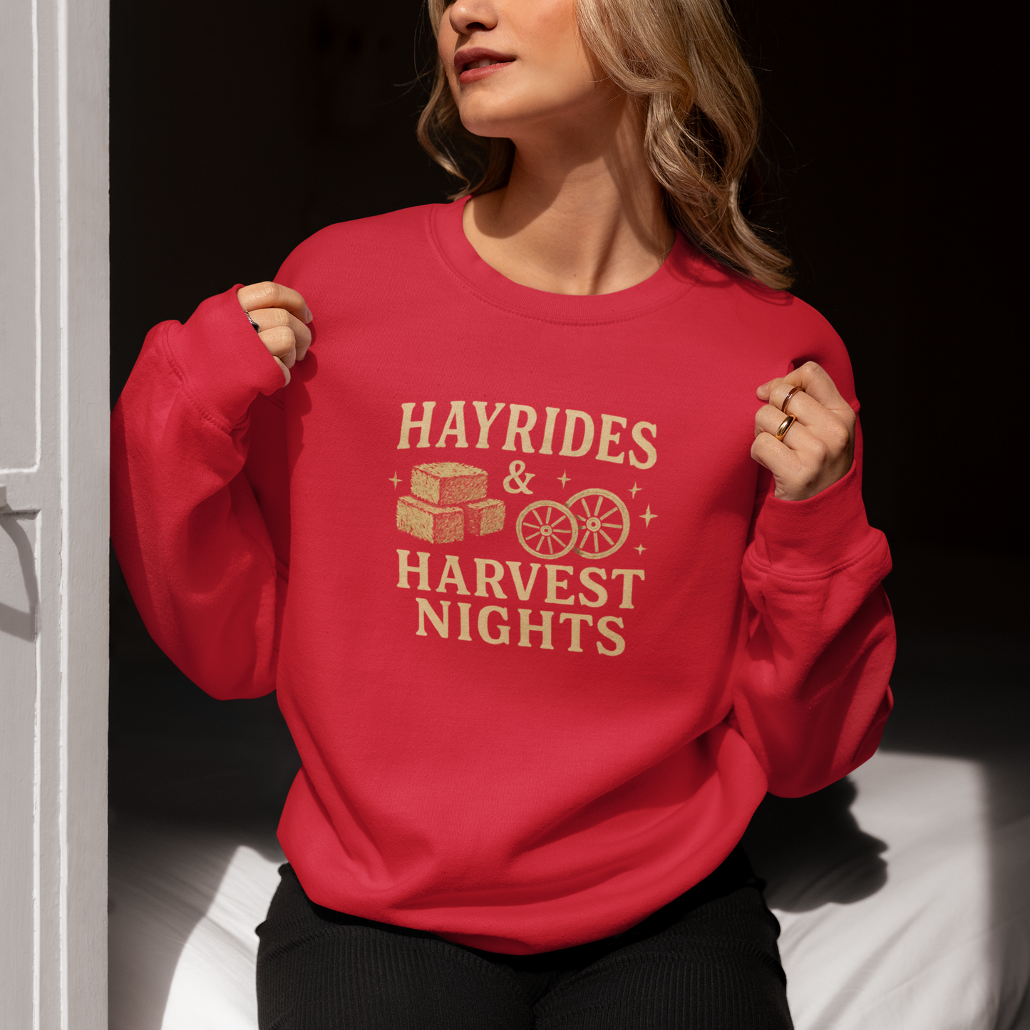 Hayrides & Harvest Nights Women's Crewneck