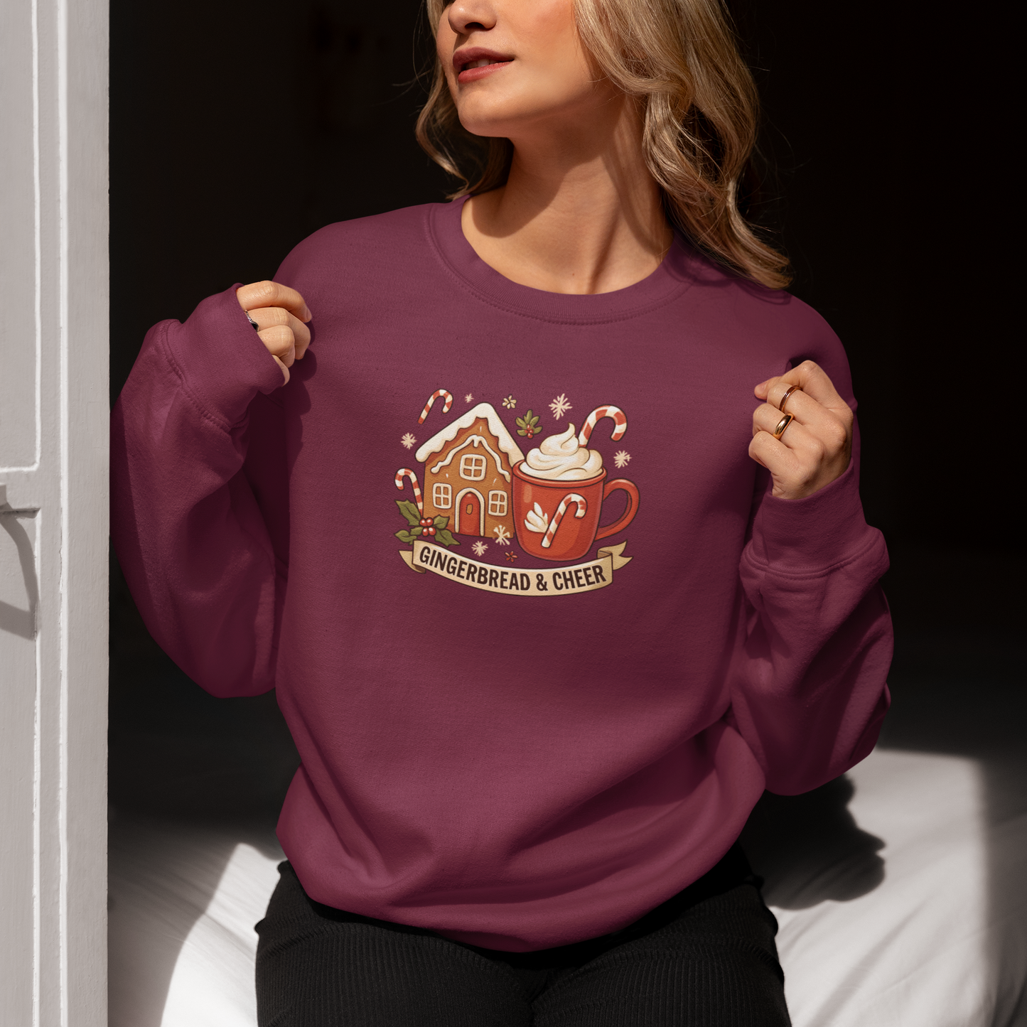 Gingerbread & Cheer Women's Crewneck