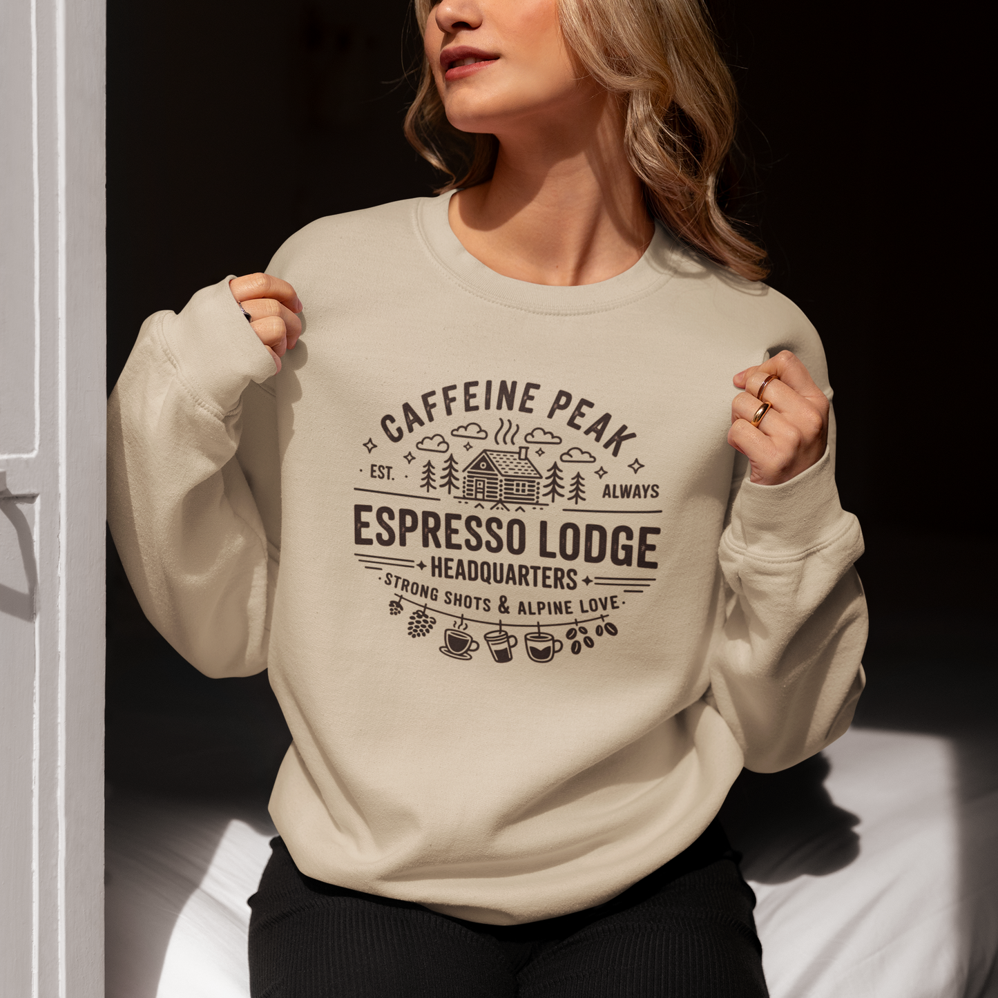 Caffeine Peak Women's Crewneck