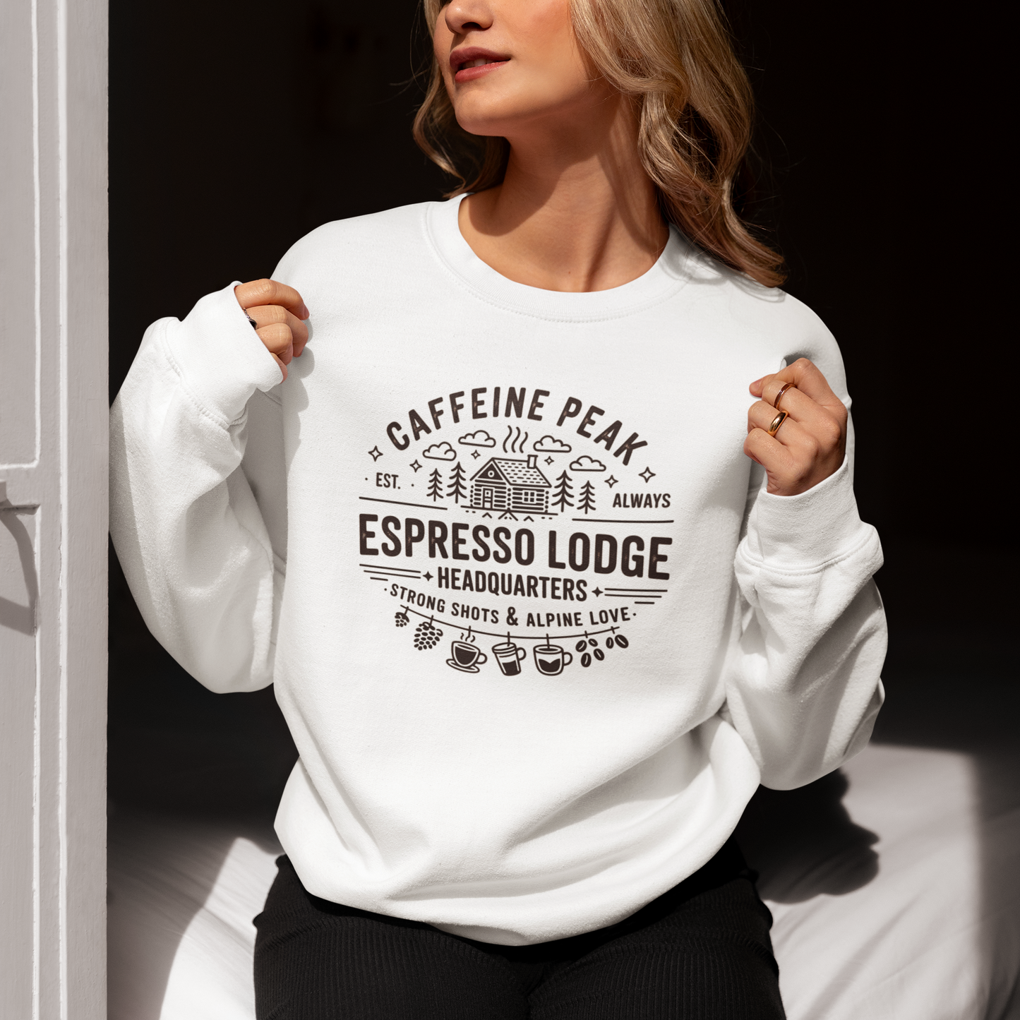 Caffeine Peak Women's Crewneck