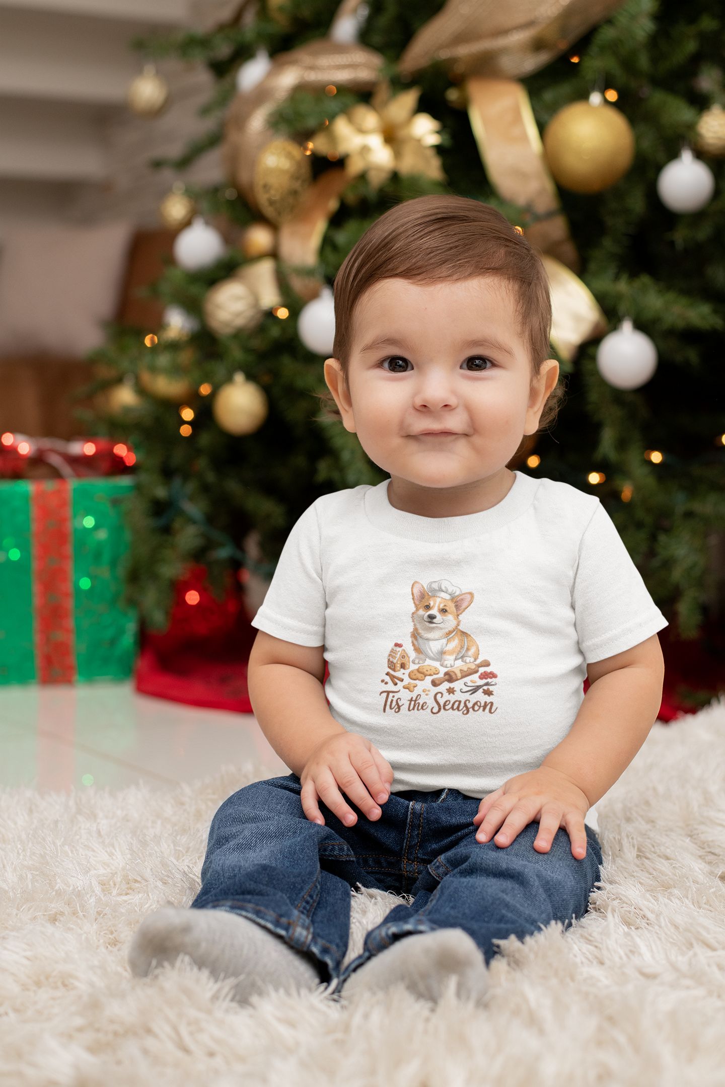 Corgi Holiday Infant T-Shirt