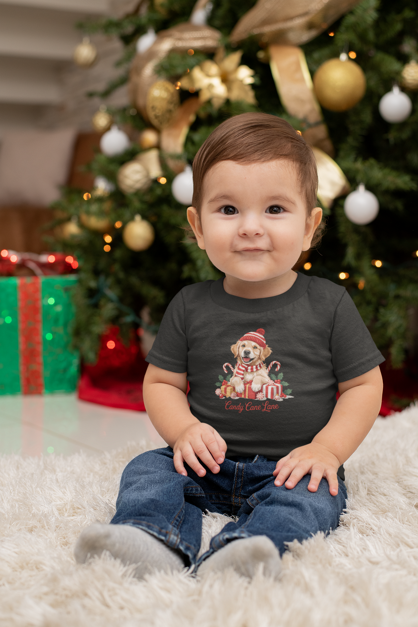 Golden Retriever Holiday Infant T-Shirt