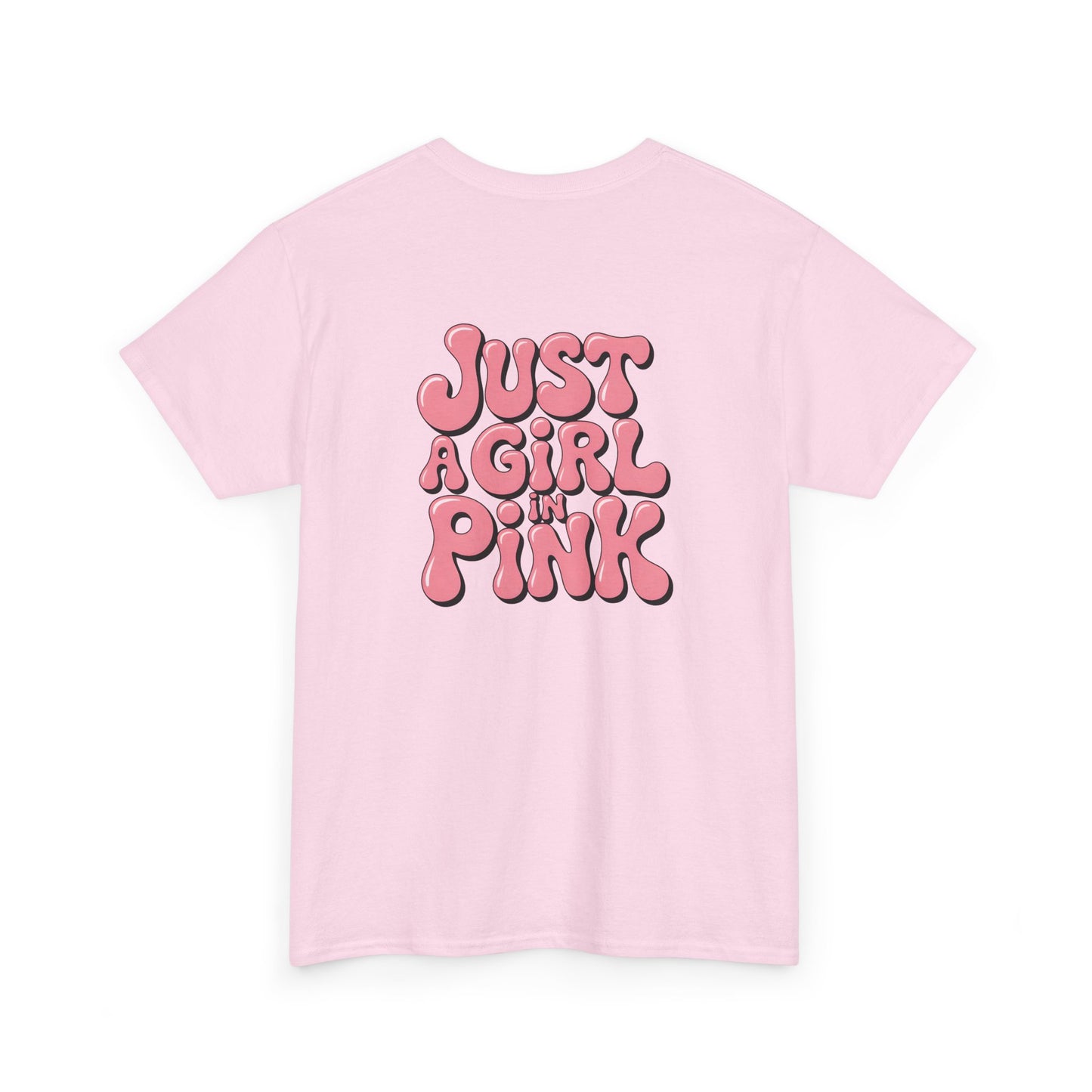 Just a Girl in Pink T-Shirt