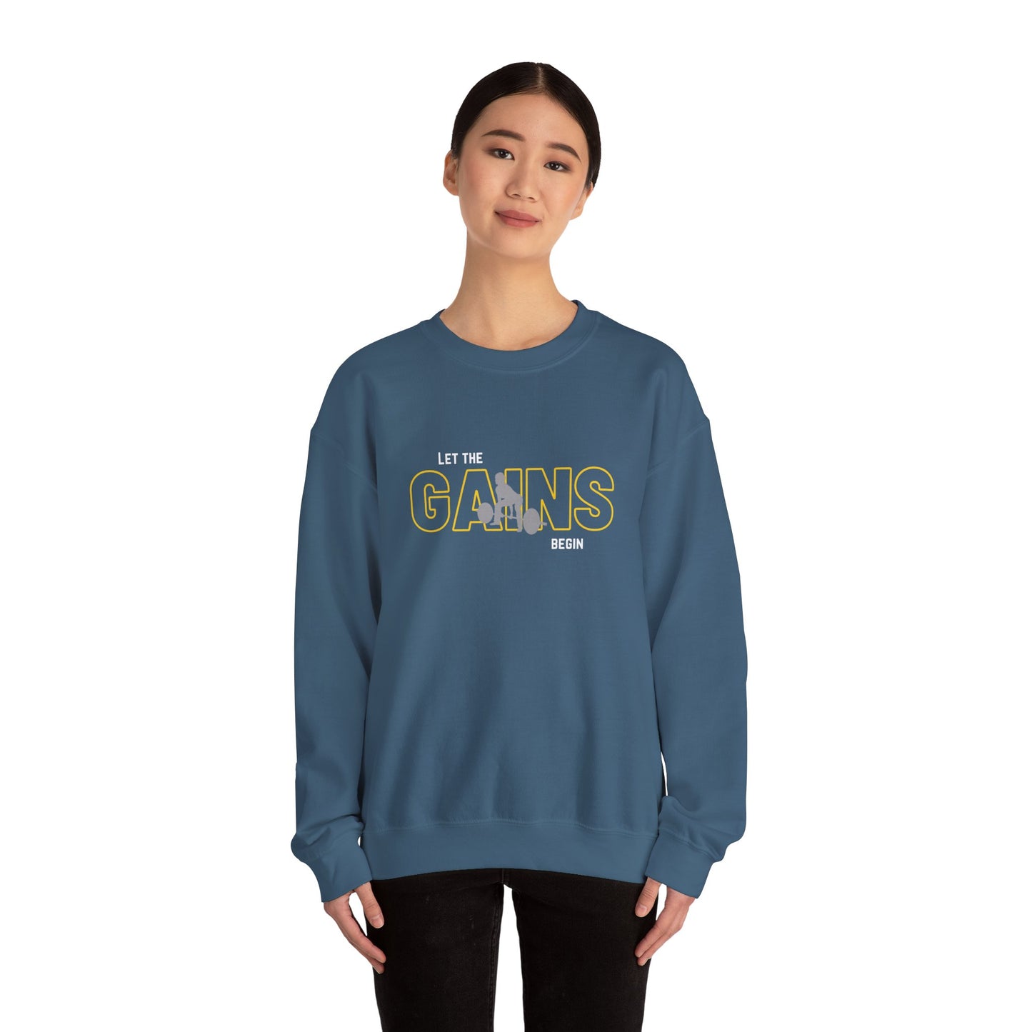 'Let The Gains Begin' Women's Crewneck