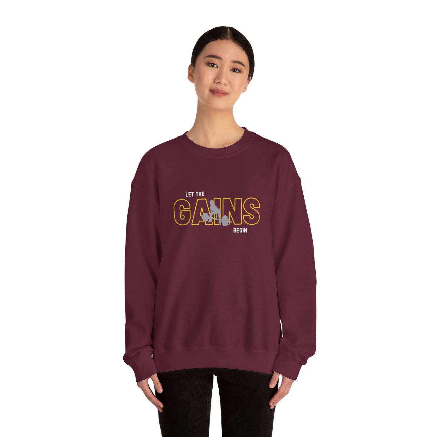 'Let The Gains Begin' Women's Crewneck