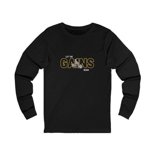 'Let the Gains Begin' Women's Long Sleeve