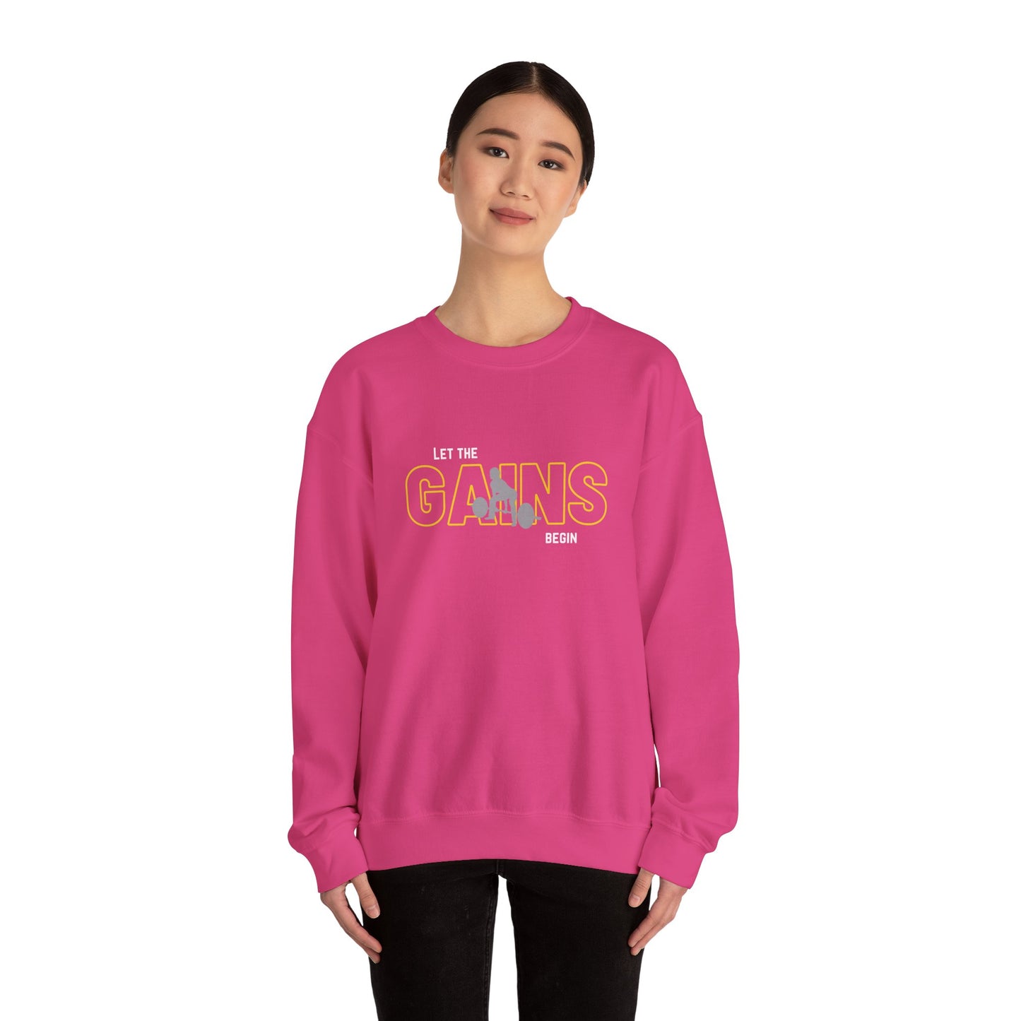 'Let The Gains Begin' Women's Crewneck