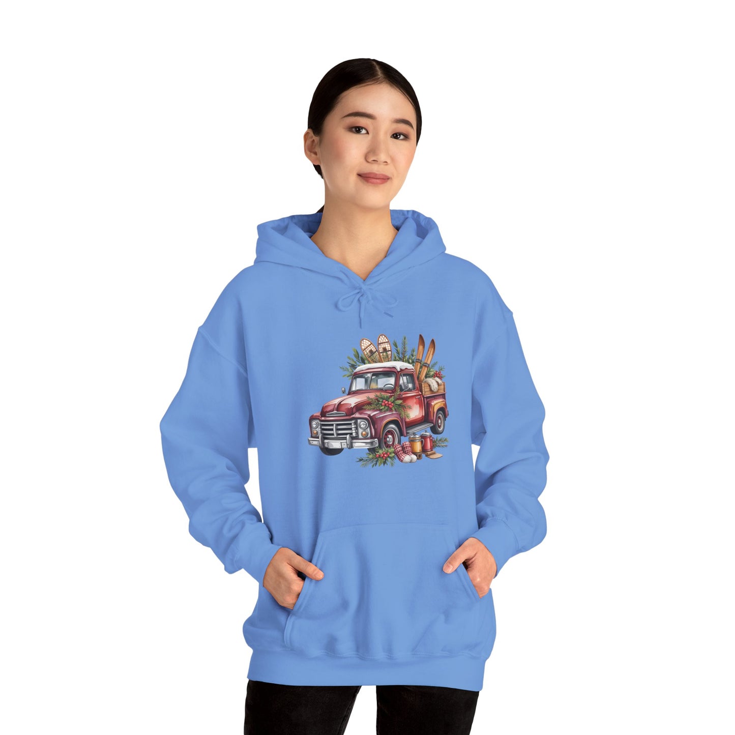 Retro Holiday Truck Hoodie