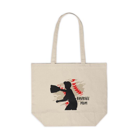 Baseball Mom Canvas Bag