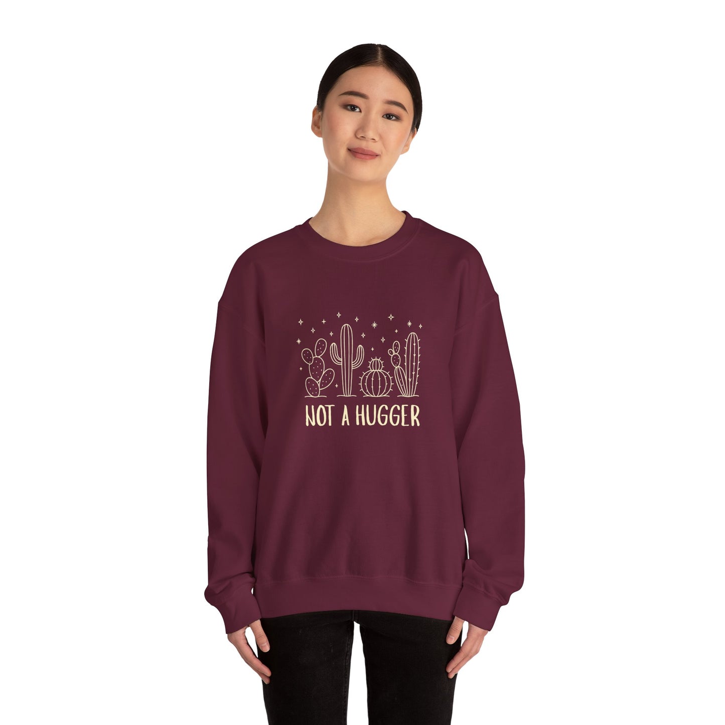 "Not A Hugger" Women's Crewneck