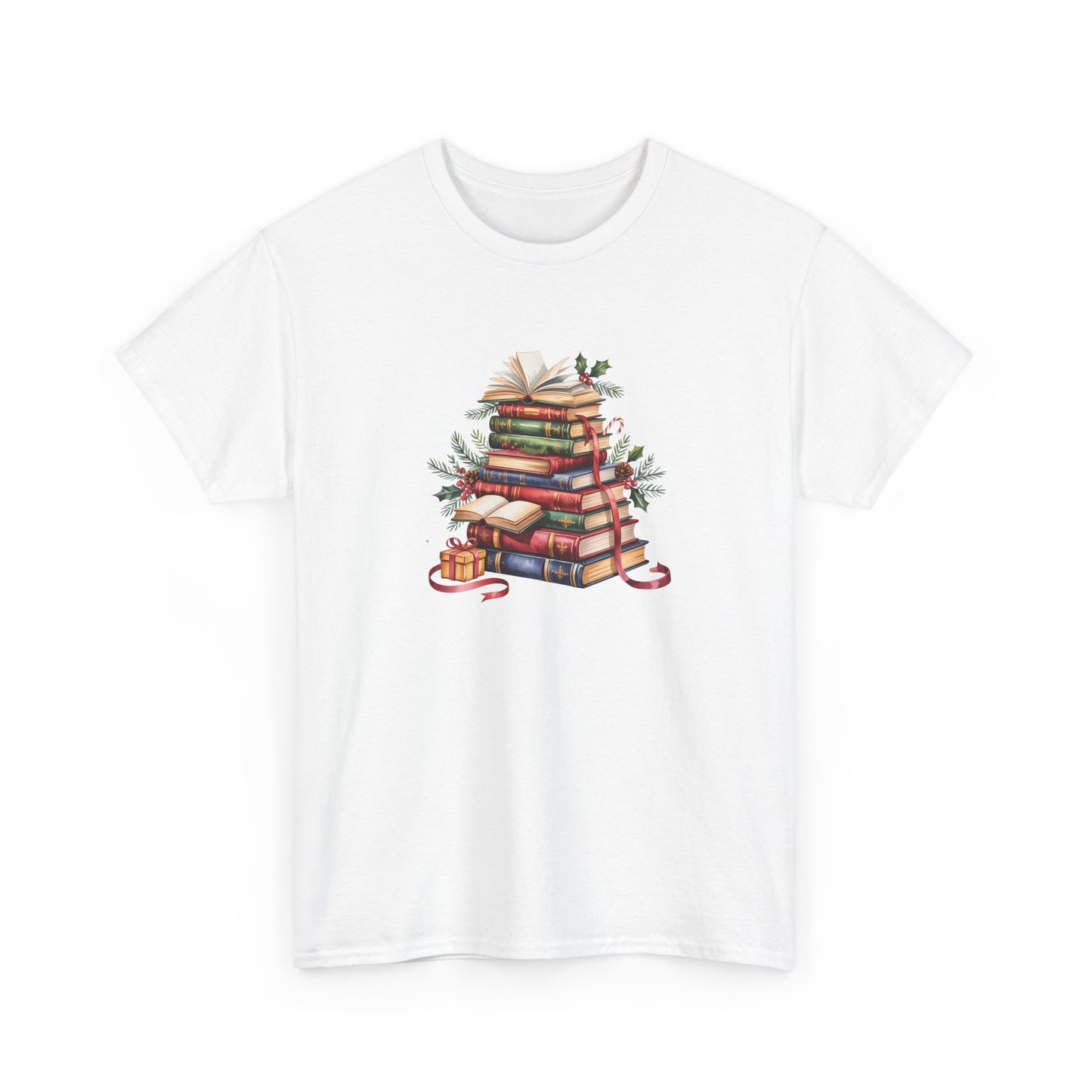 Vintage Booklover Holiday T-Shirt