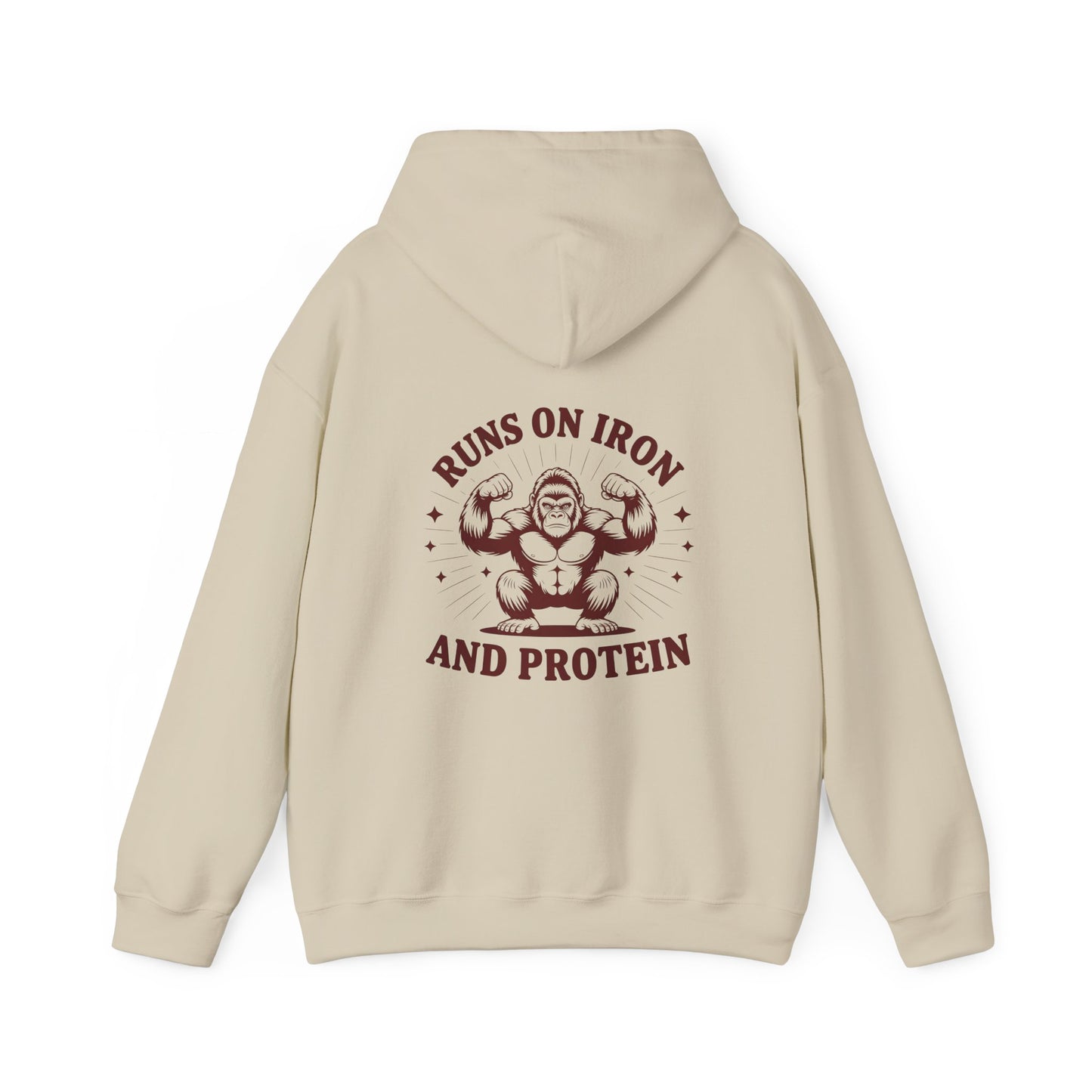 Runs on Iron and Protein Hoodie