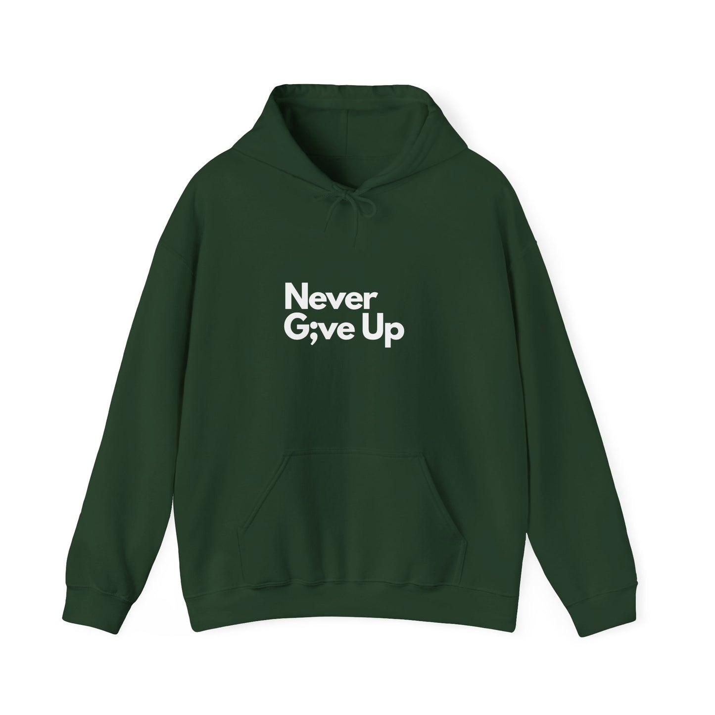 Never G;ve Up Men's Hoodie
