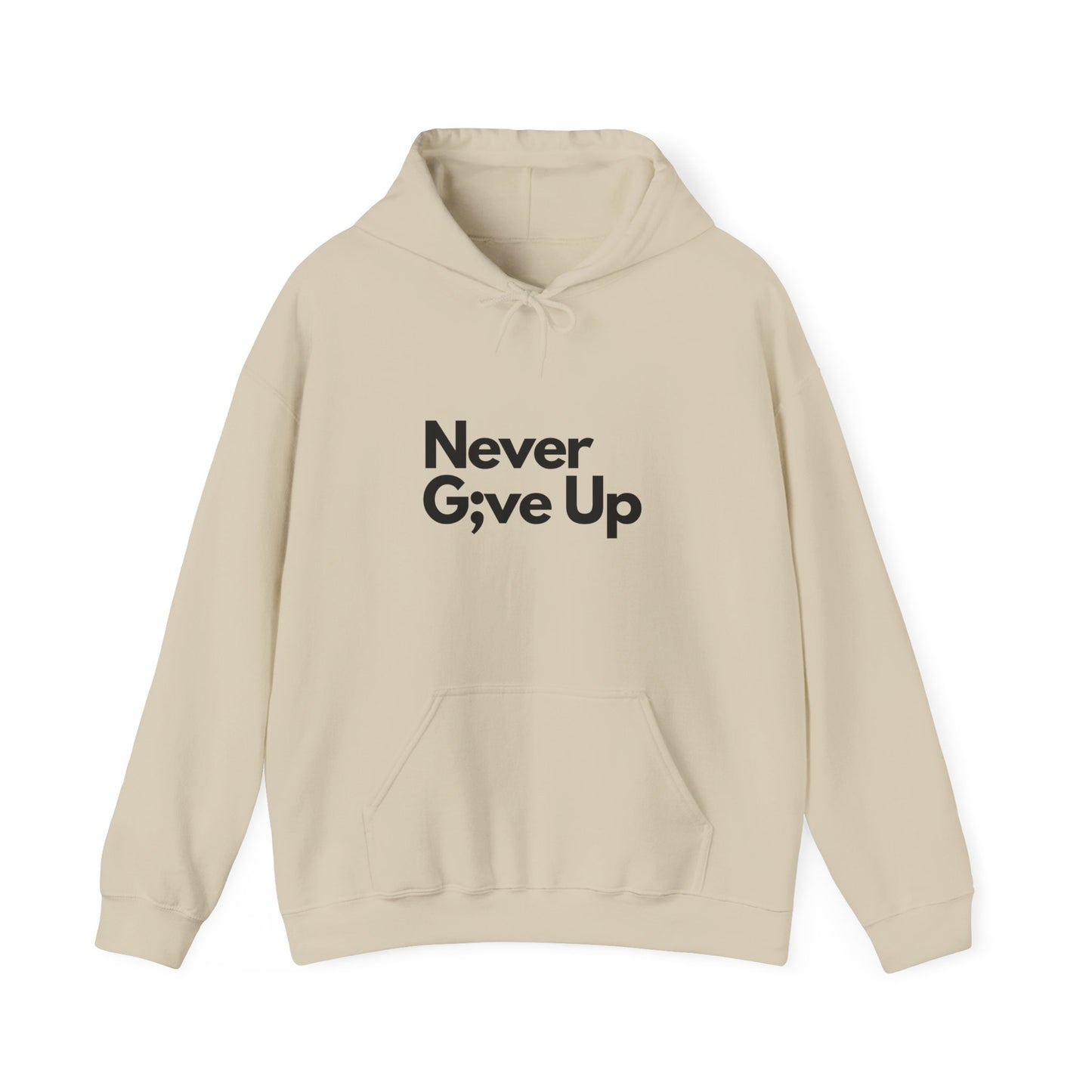 Never G;ve Up Men's Hoodie