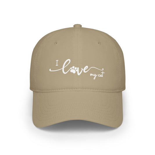 I Love My Cat Baseball Cap