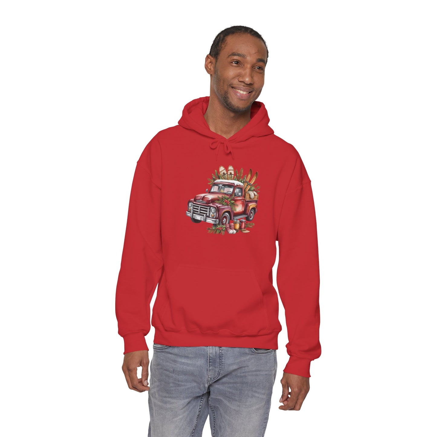 Retro Holiday Truck Hoodie