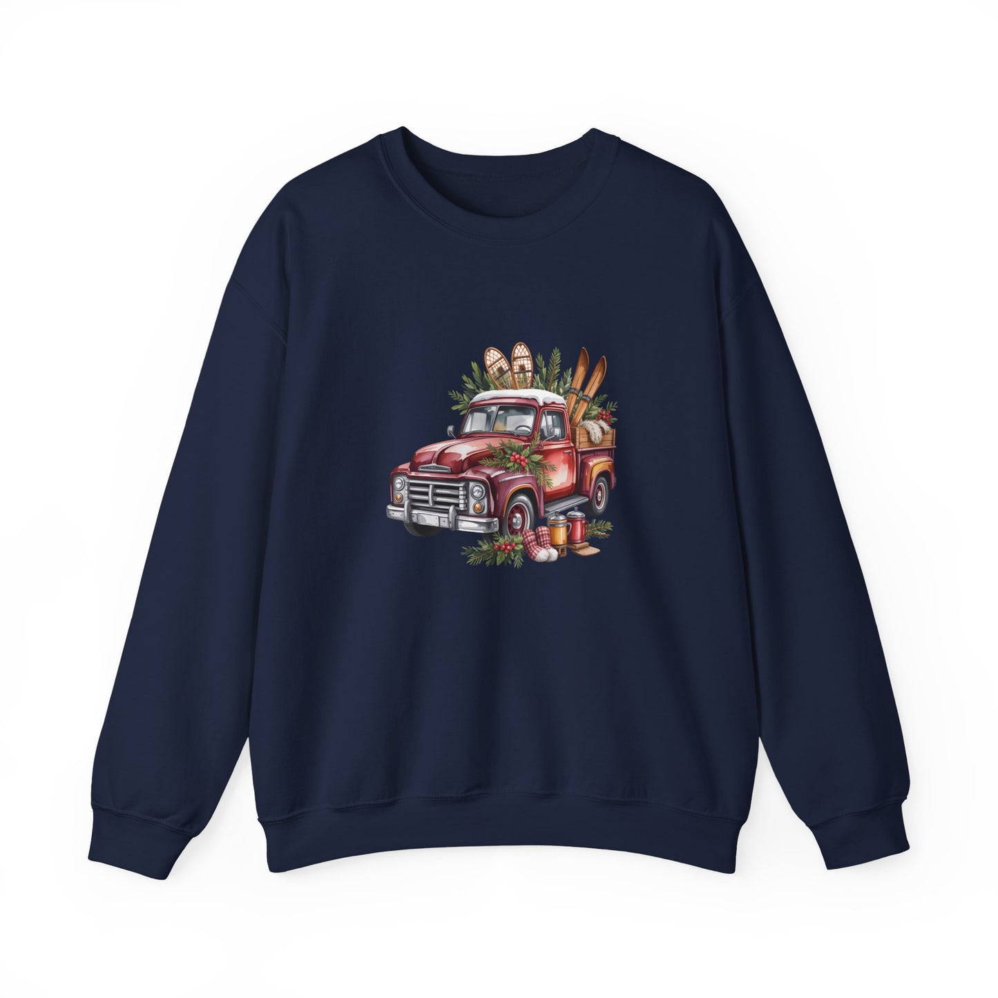Retro Holiday Truck Women's Crewneck