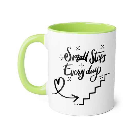 Small Steps Every Day 2 Tone Coffee Mug
