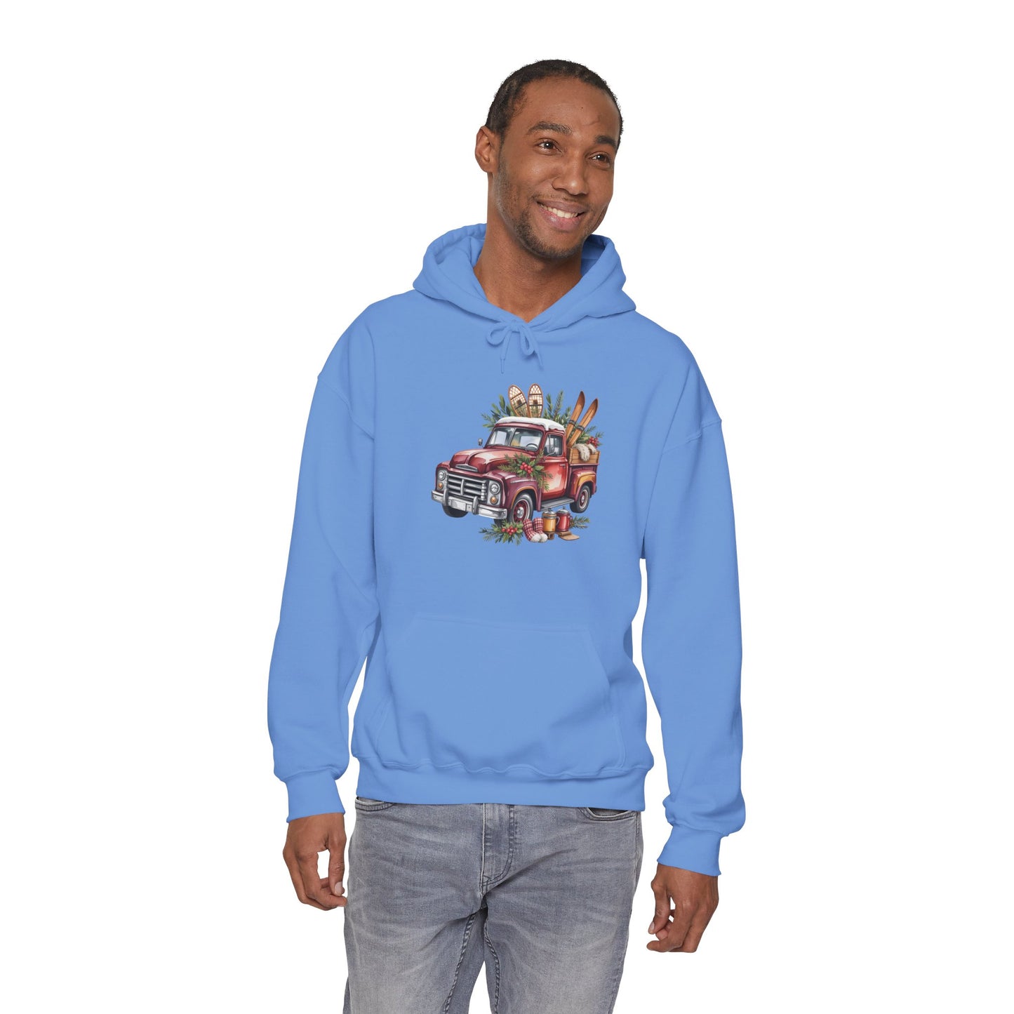 Retro Holiday Truck Hoodie