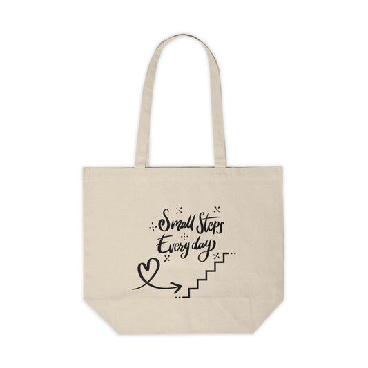 Small Steps Every Day Canvas Bag