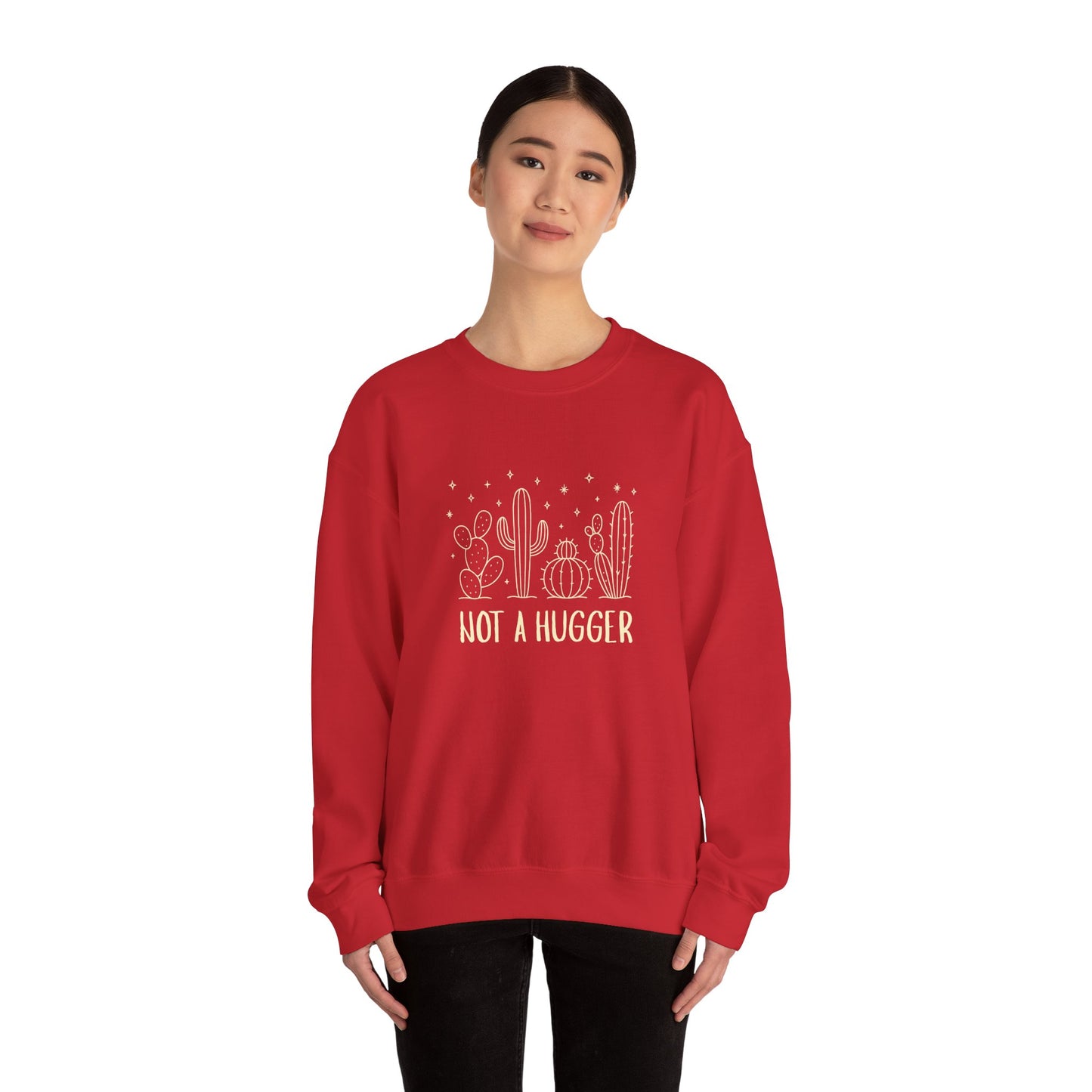 "Not A Hugger" Women's Crewneck