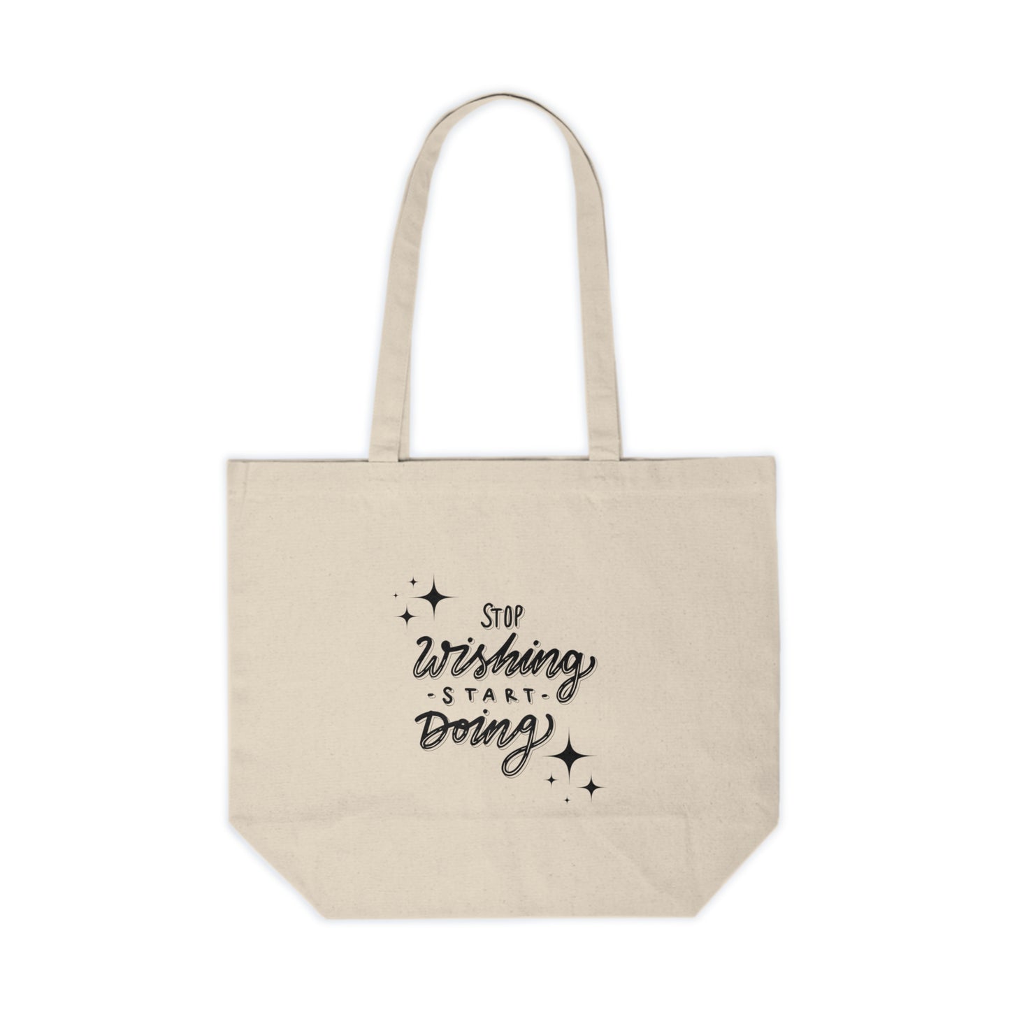 Stop Wishing Start Doing Canvas Bag