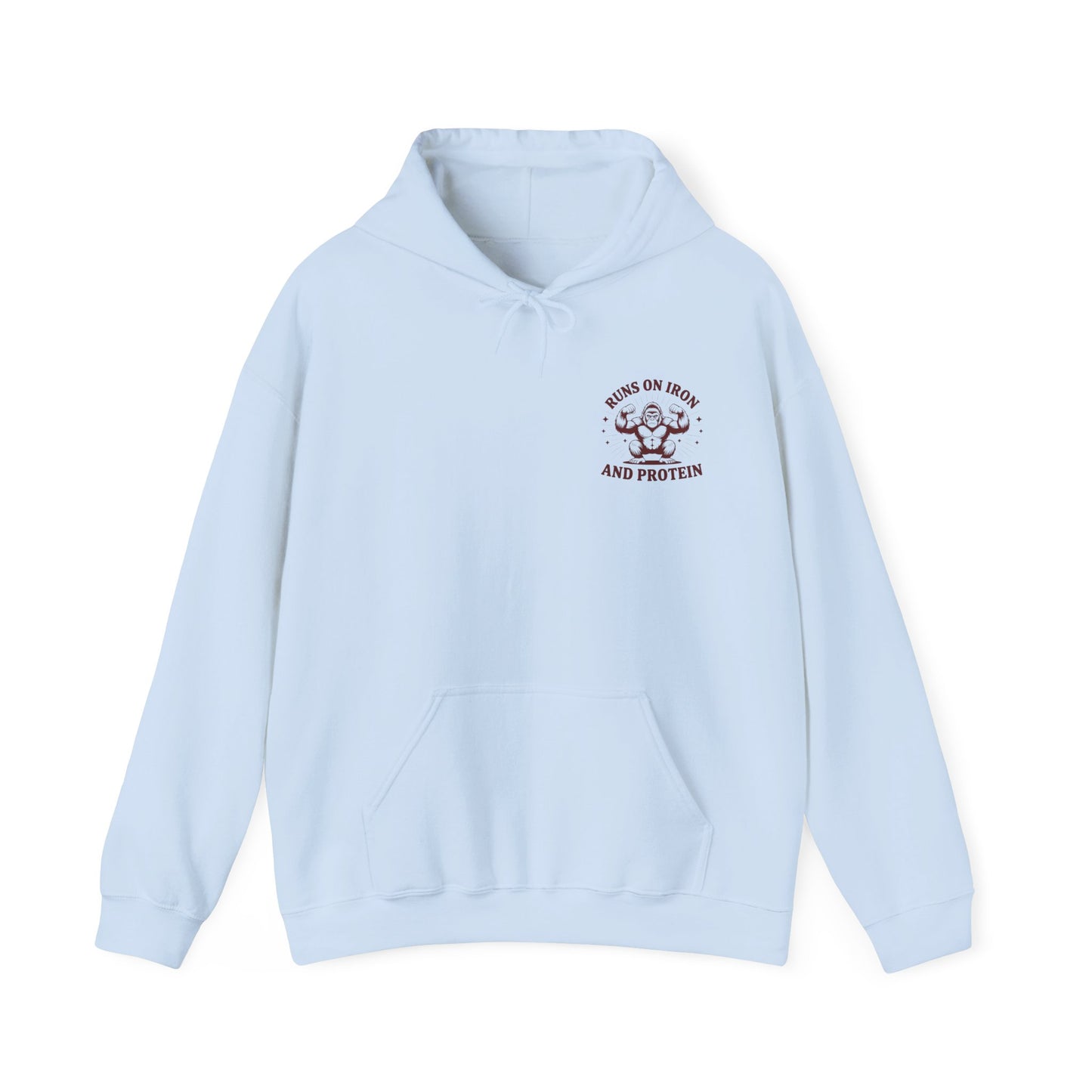Runs on Iron and Protein Hoodie