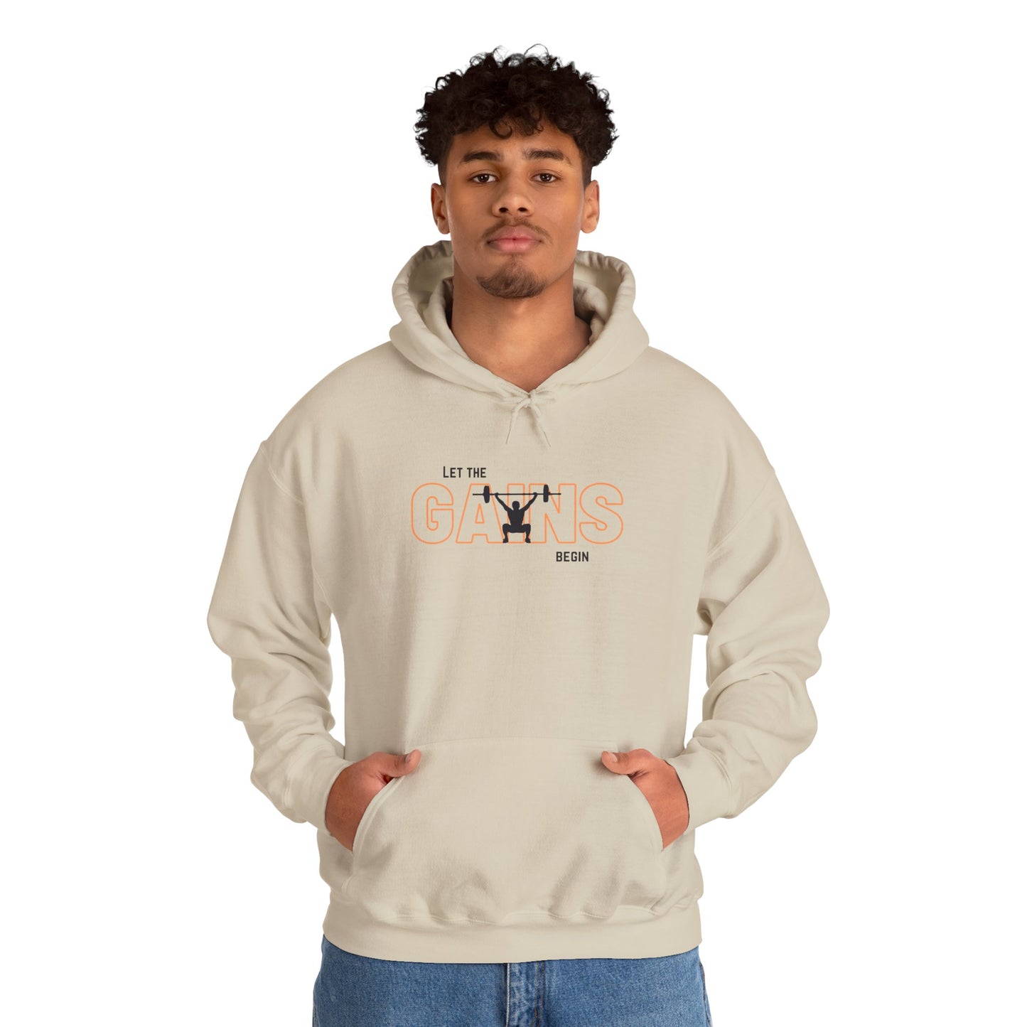 'Let the Gains Begin' Men's Hoodie