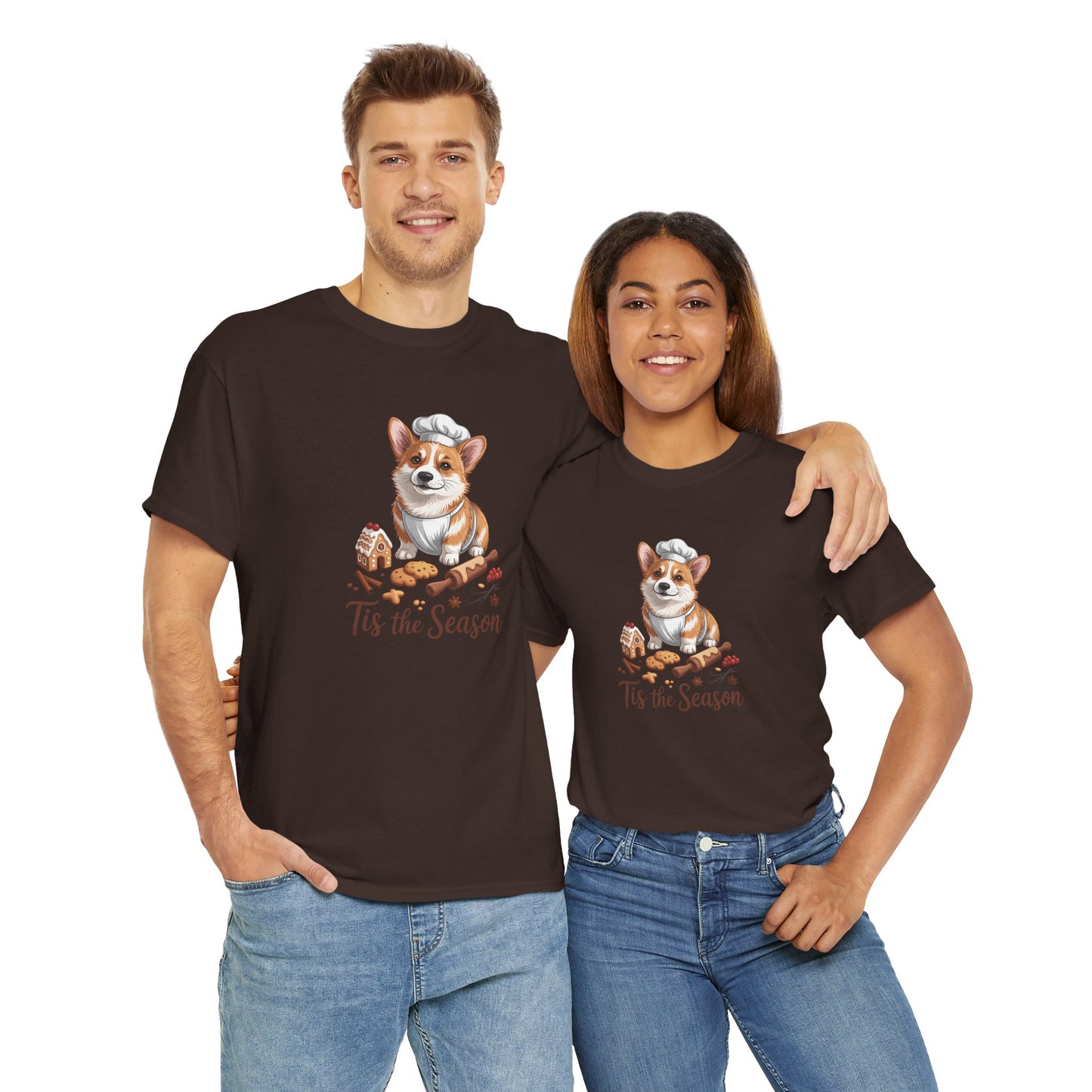 Corgi Holiday Men's T-Shirt