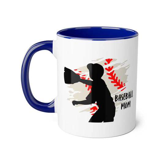 Baseball Mom 2 Tone Mug