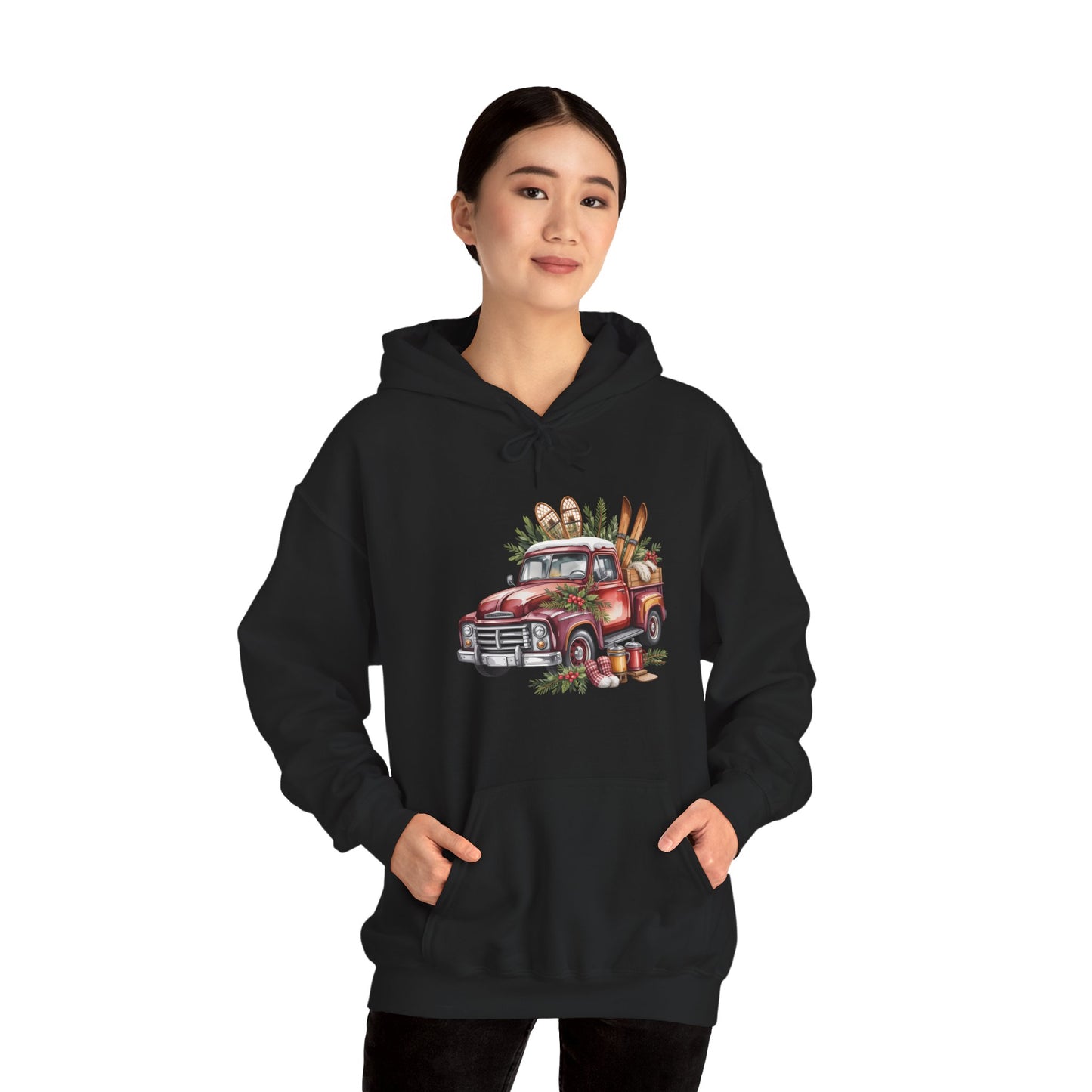 Retro Holiday Truck Hoodie