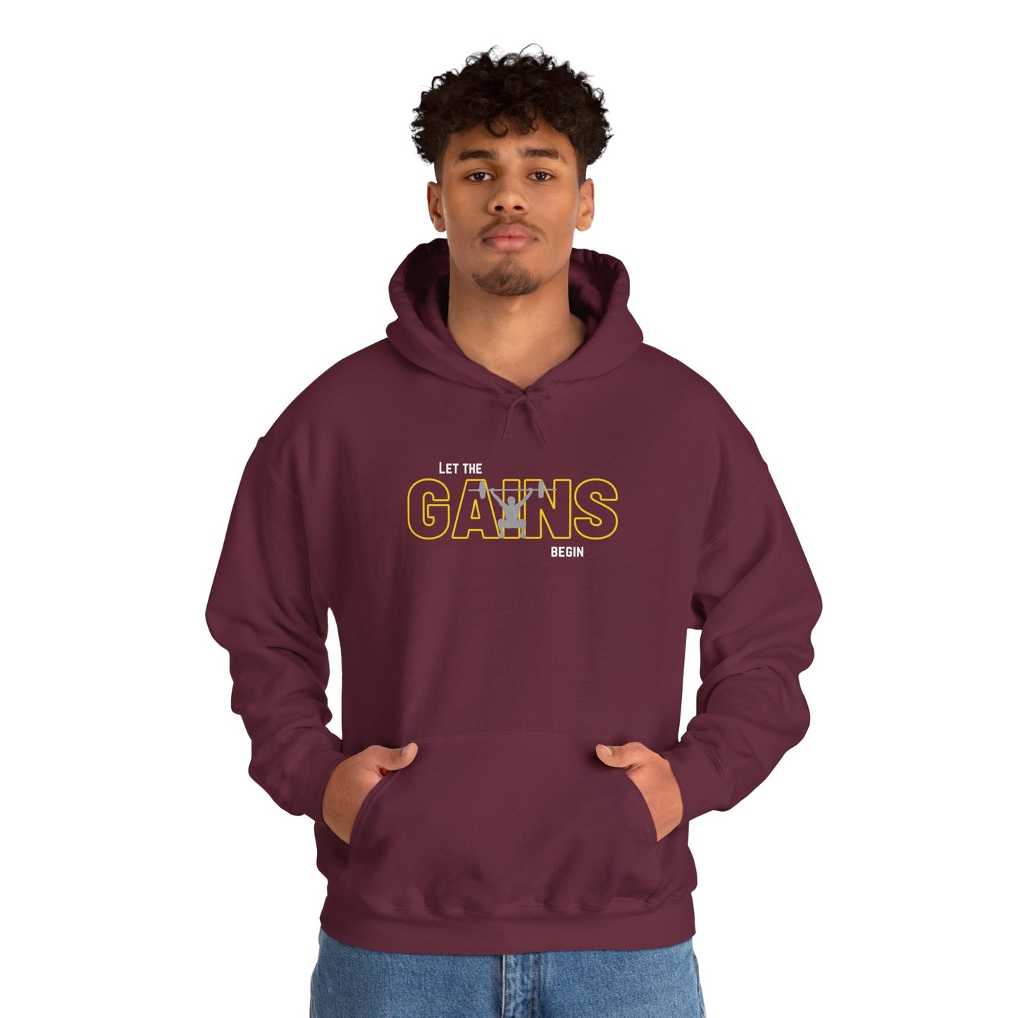 'Let the Gains Begin' Men's Hoodie