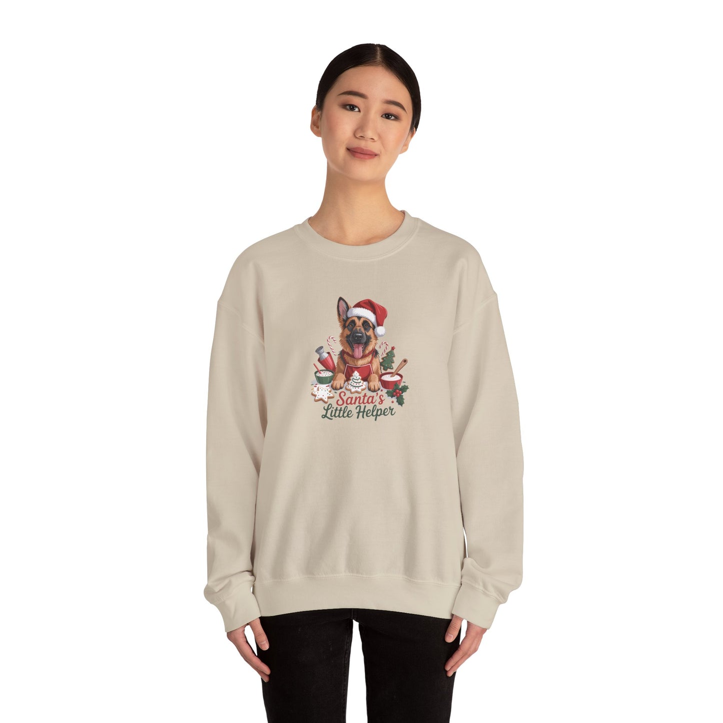 German Shepherd Holiday Women's Crewneck