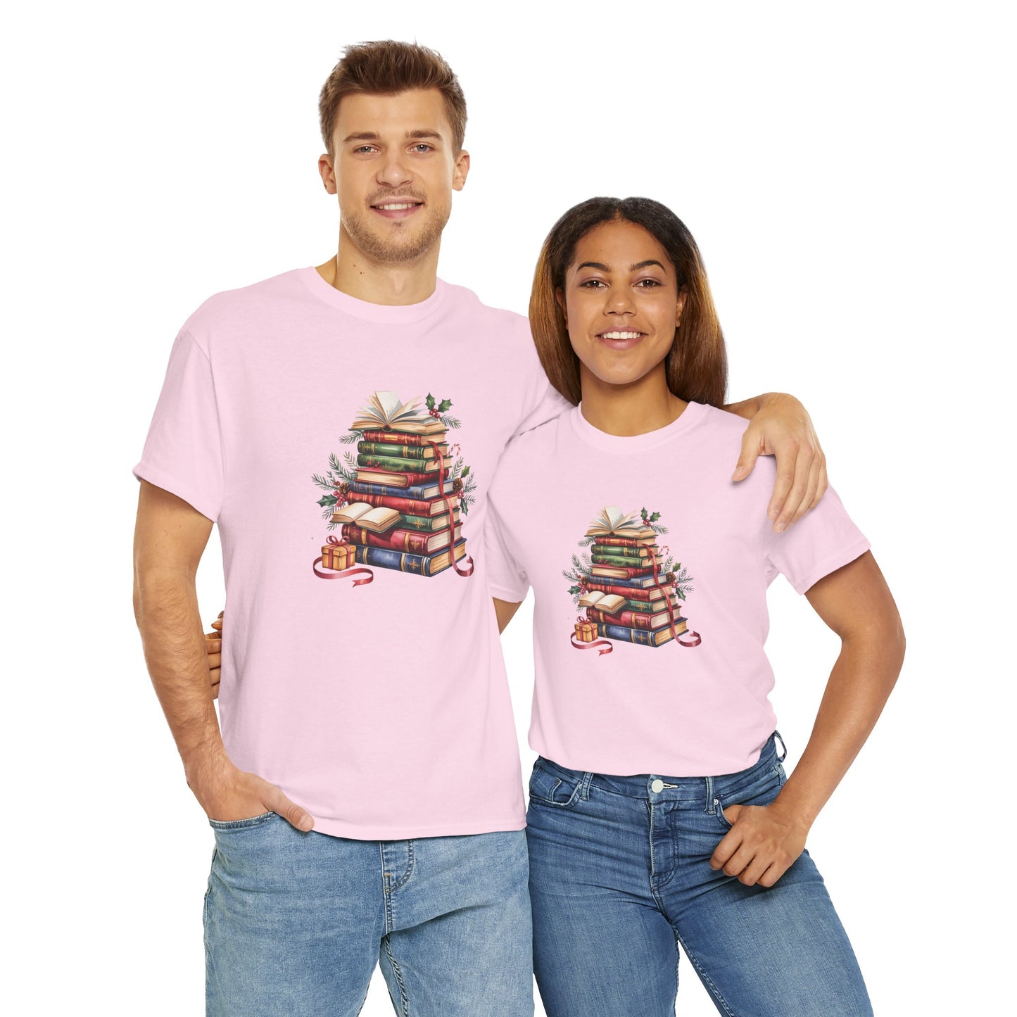 Vintage Booklover Holiday T-Shirt