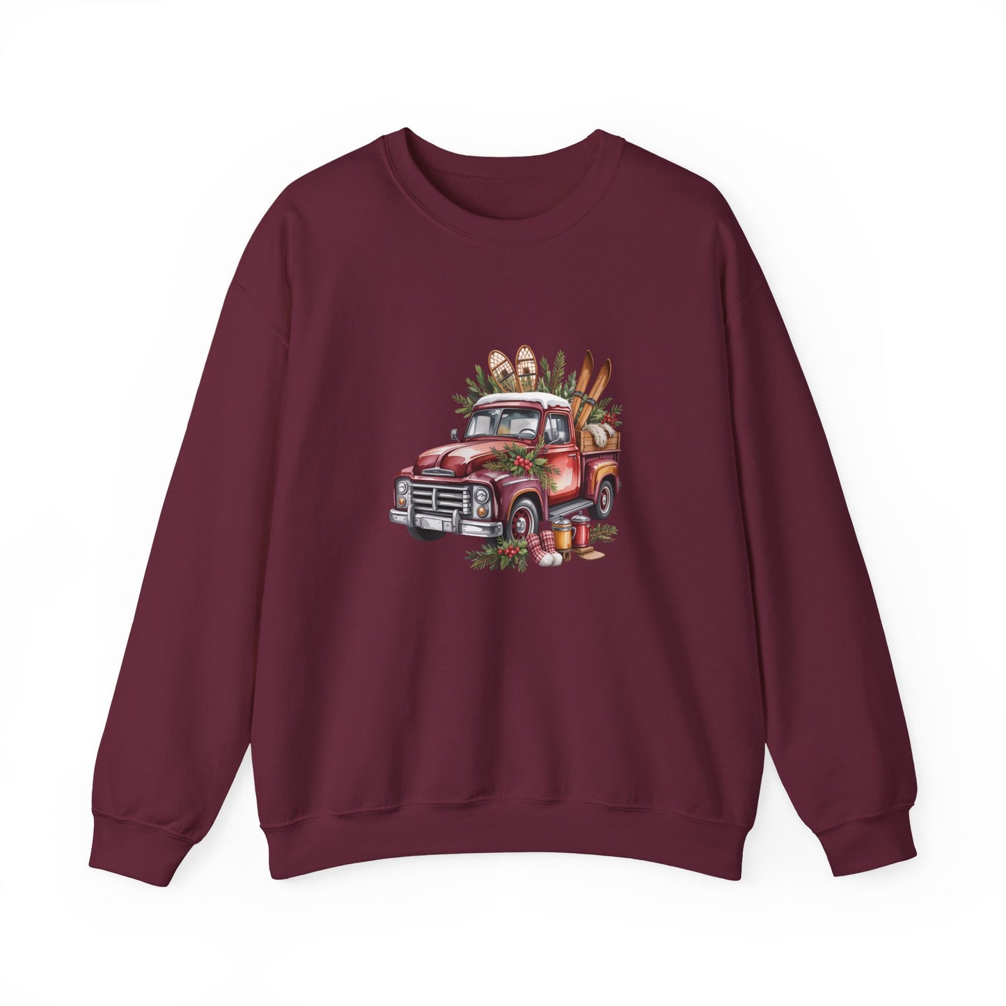 Retro Holiday Truck Women's Crewneck