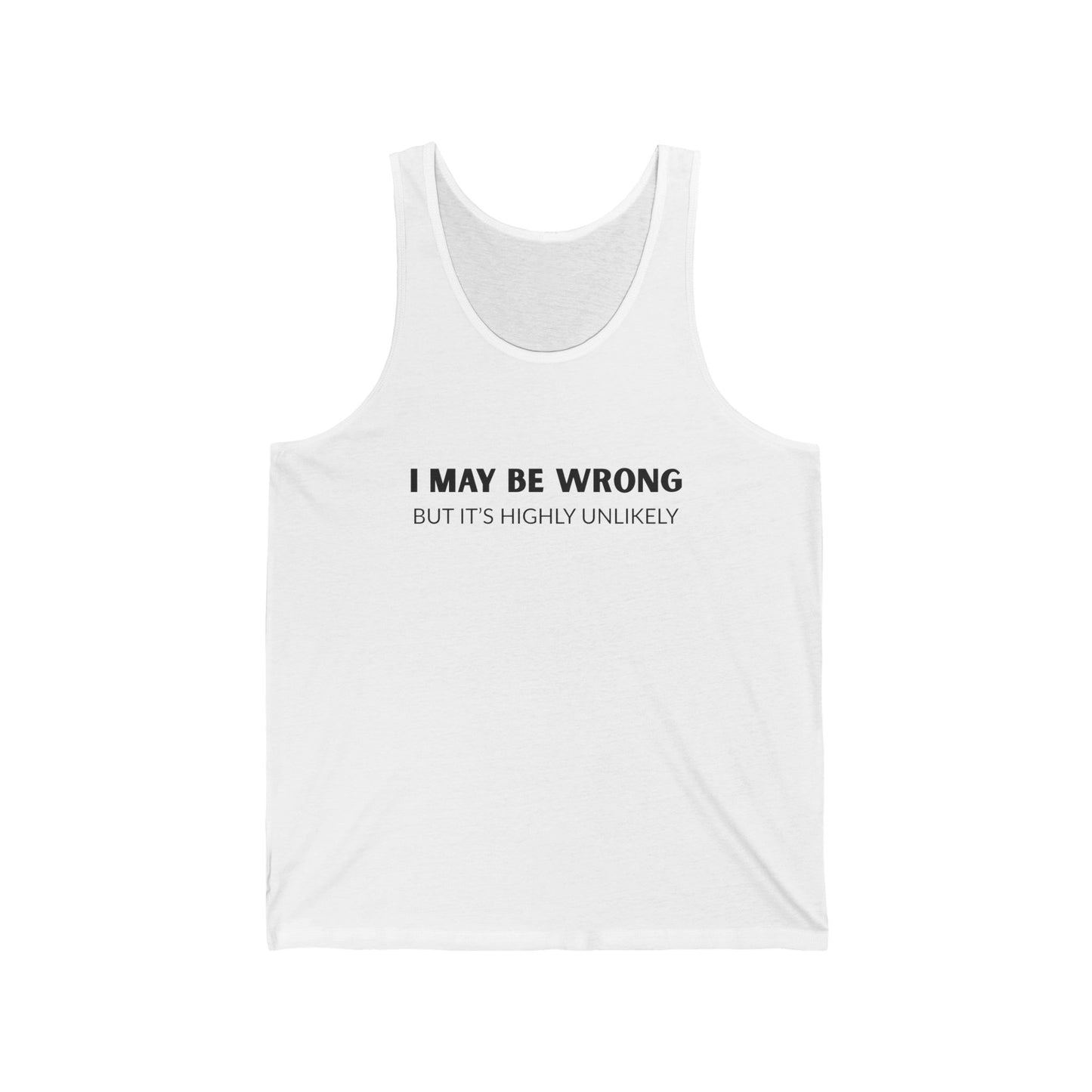 "I May Be Wrong But It's Highly Unlikely" Men's Tank