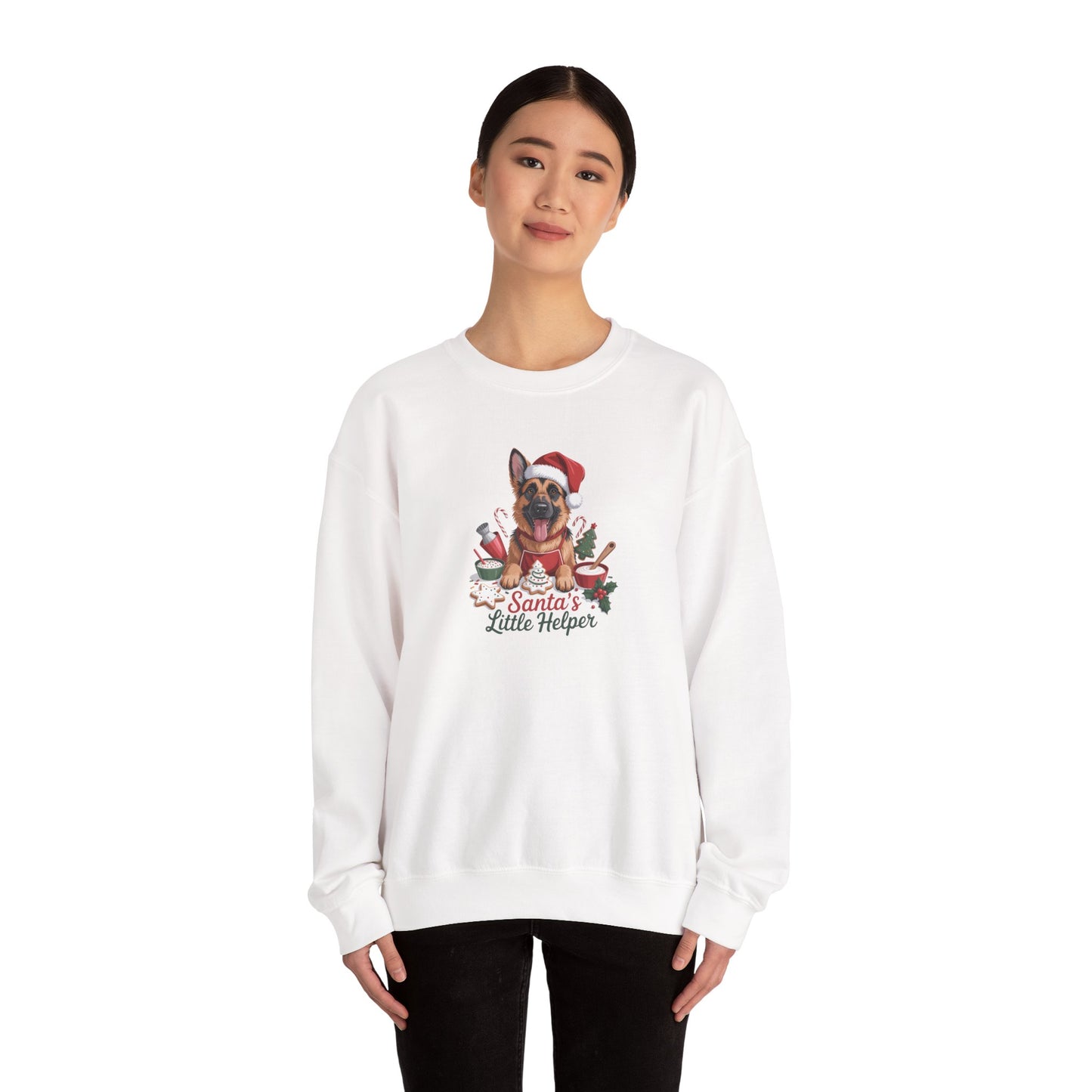 German Shepherd Holiday Women's Crewneck