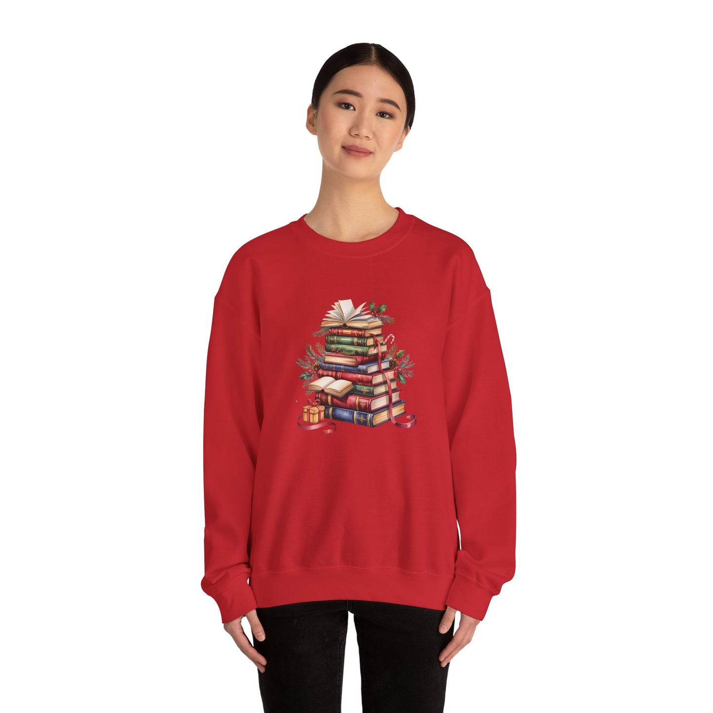 Booklover Holiday Women's Crewneck