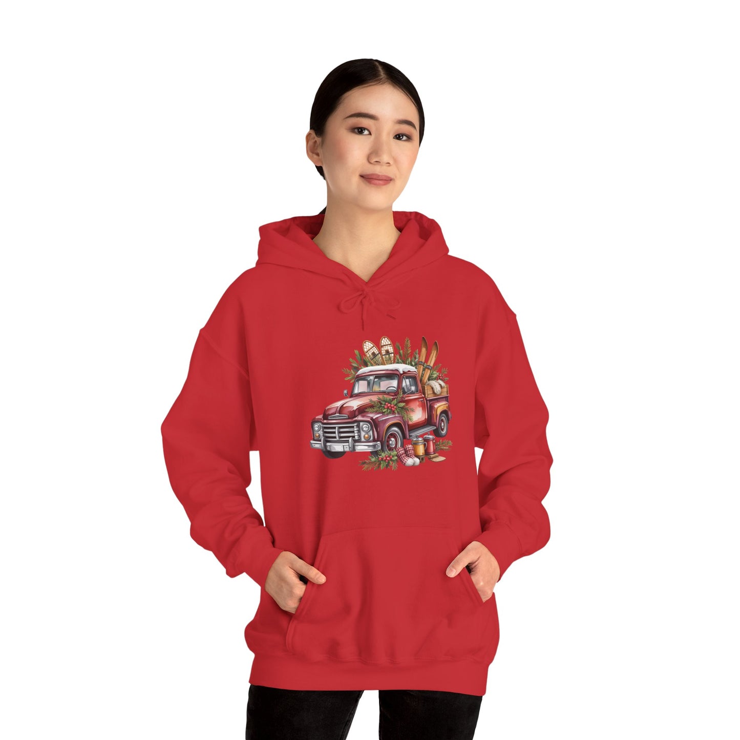Retro Holiday Truck Hoodie