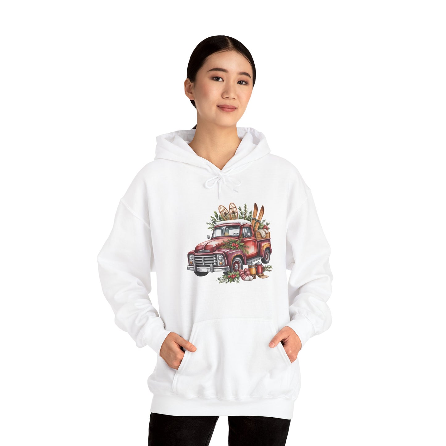 Retro Holiday Truck Hoodie