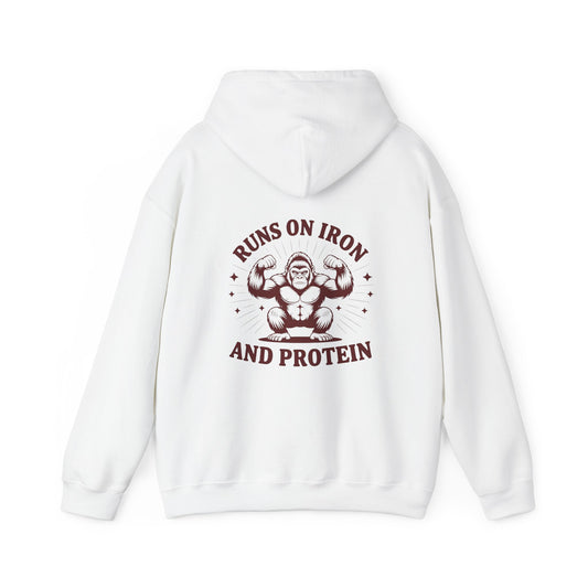 Runs on Iron and Protein Hoodie