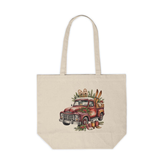 Retro Holiday Truck Canvas Bag