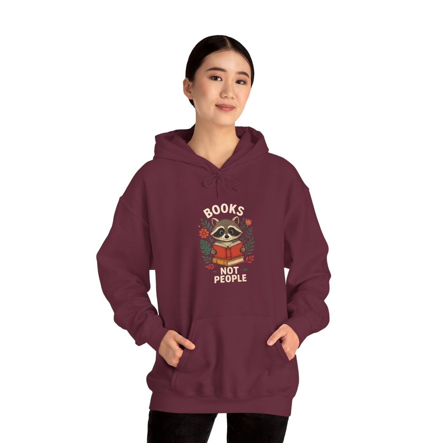 "Books Not People" Women's Hoodie