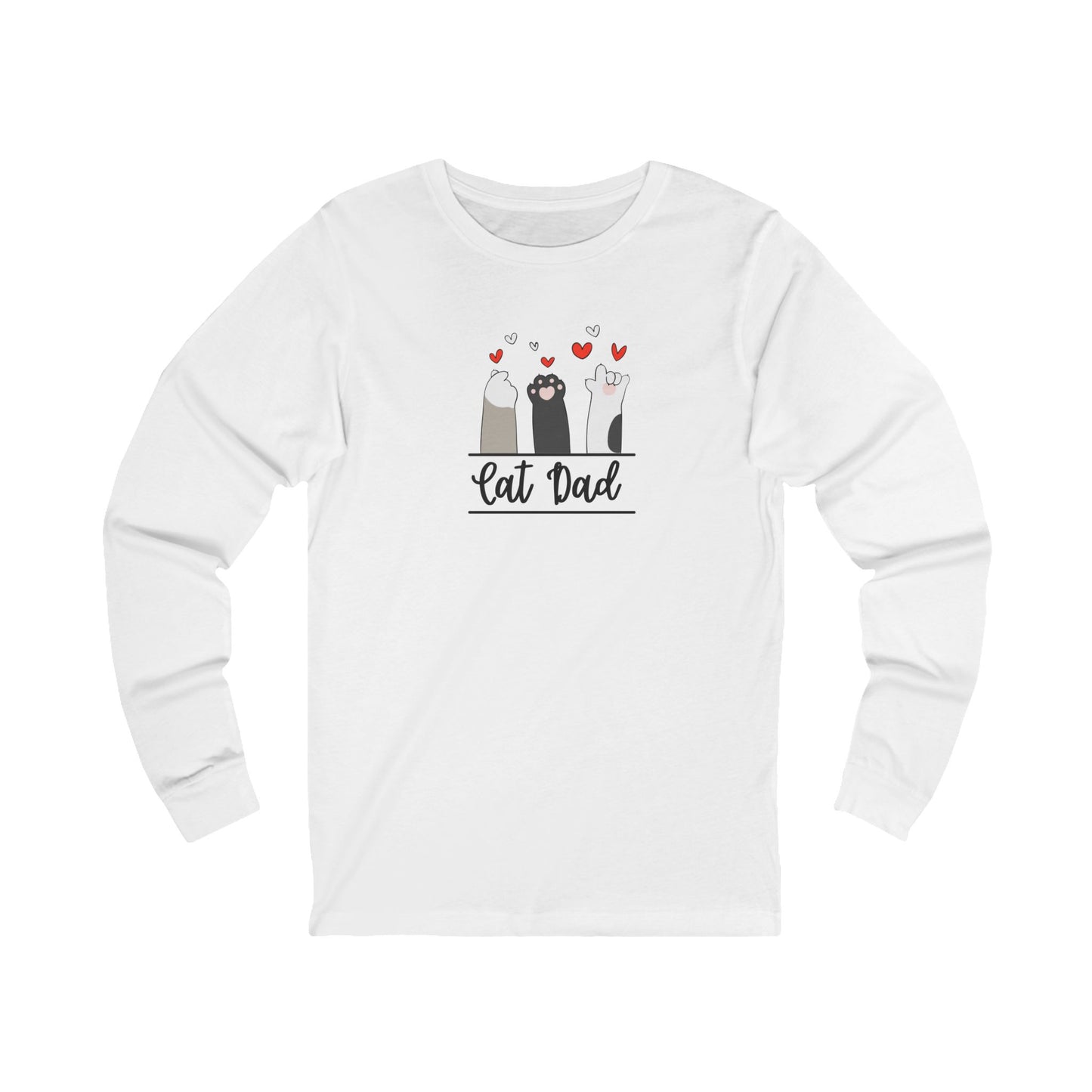Cat Dad Men's Long Sleeve