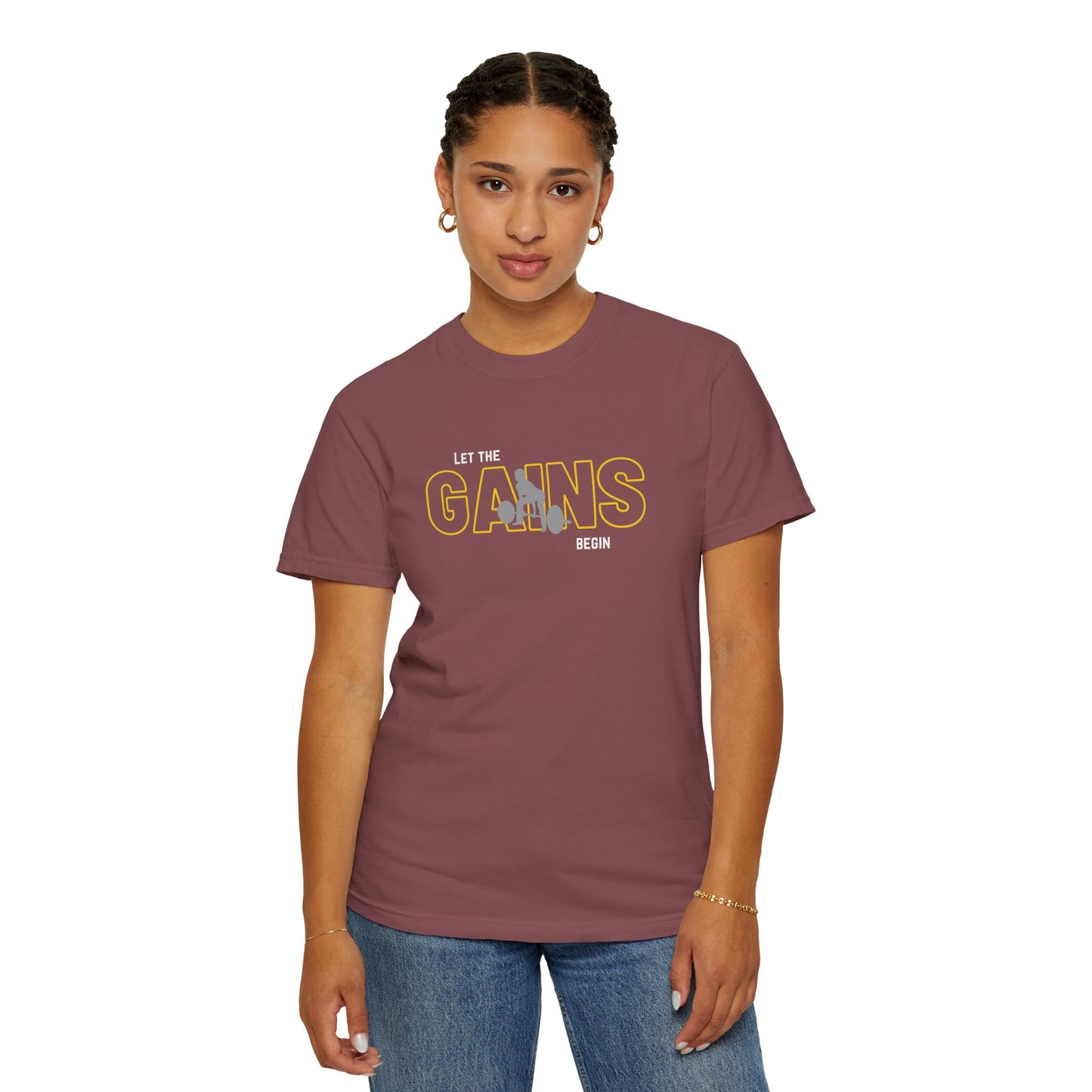 'Let the Gains Begin' Women's T-Shirt