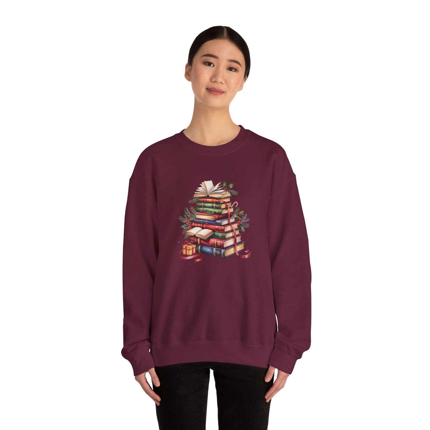 Booklover Holiday Women's Crewneck