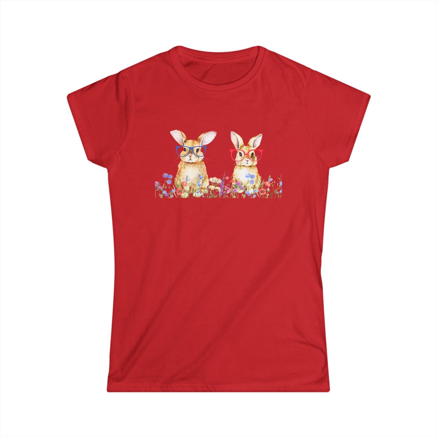 Bunny Duo Women's Semi Fitted T-Shirt